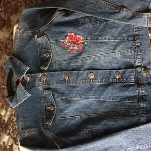 Long sleeved jean jacket